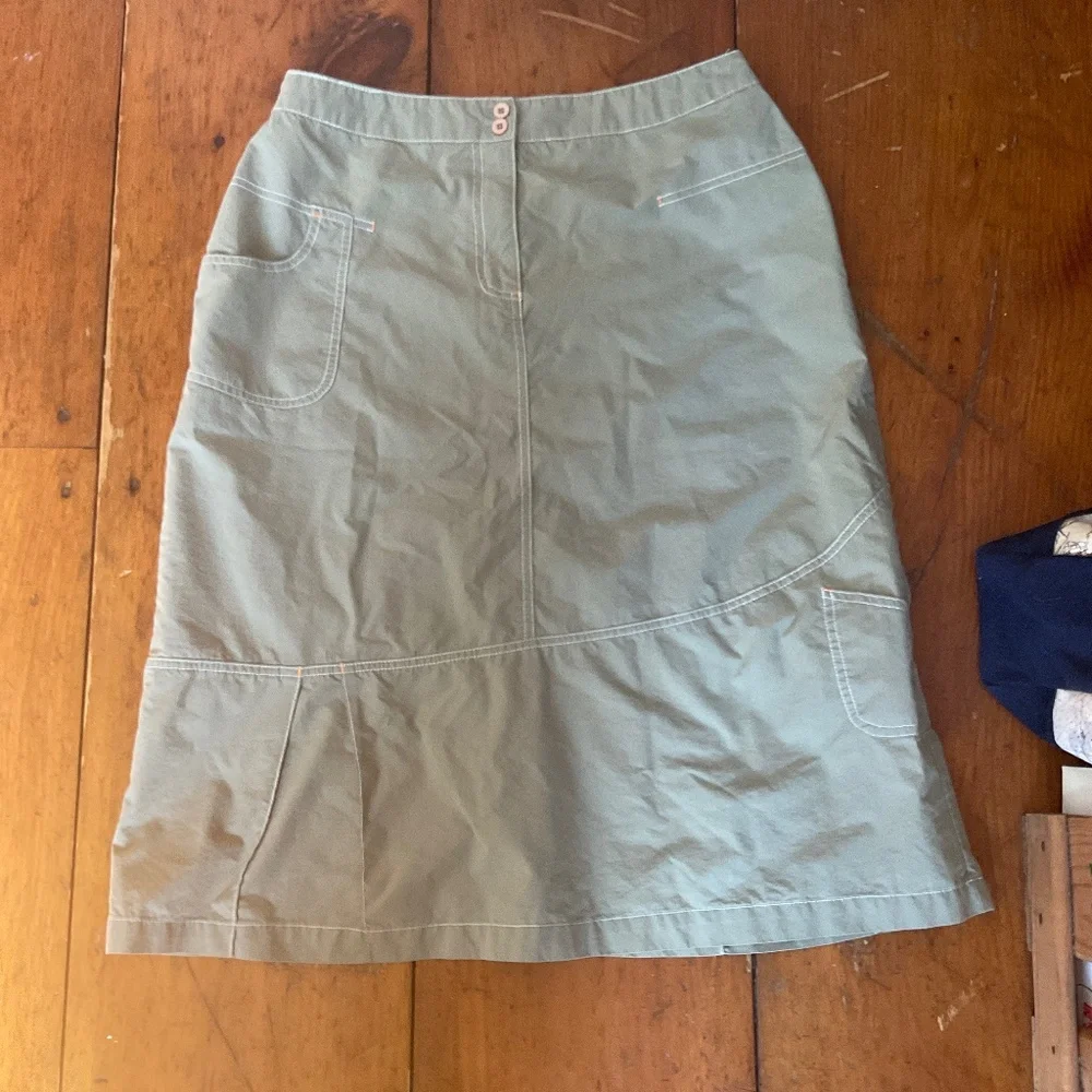 Safari green cargo skirt by Dakini size 10 - Picture 5 of 12